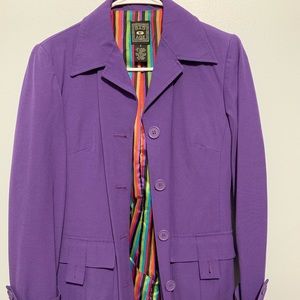 Funky Purple Coat- Lightly worn, NO FLAWS